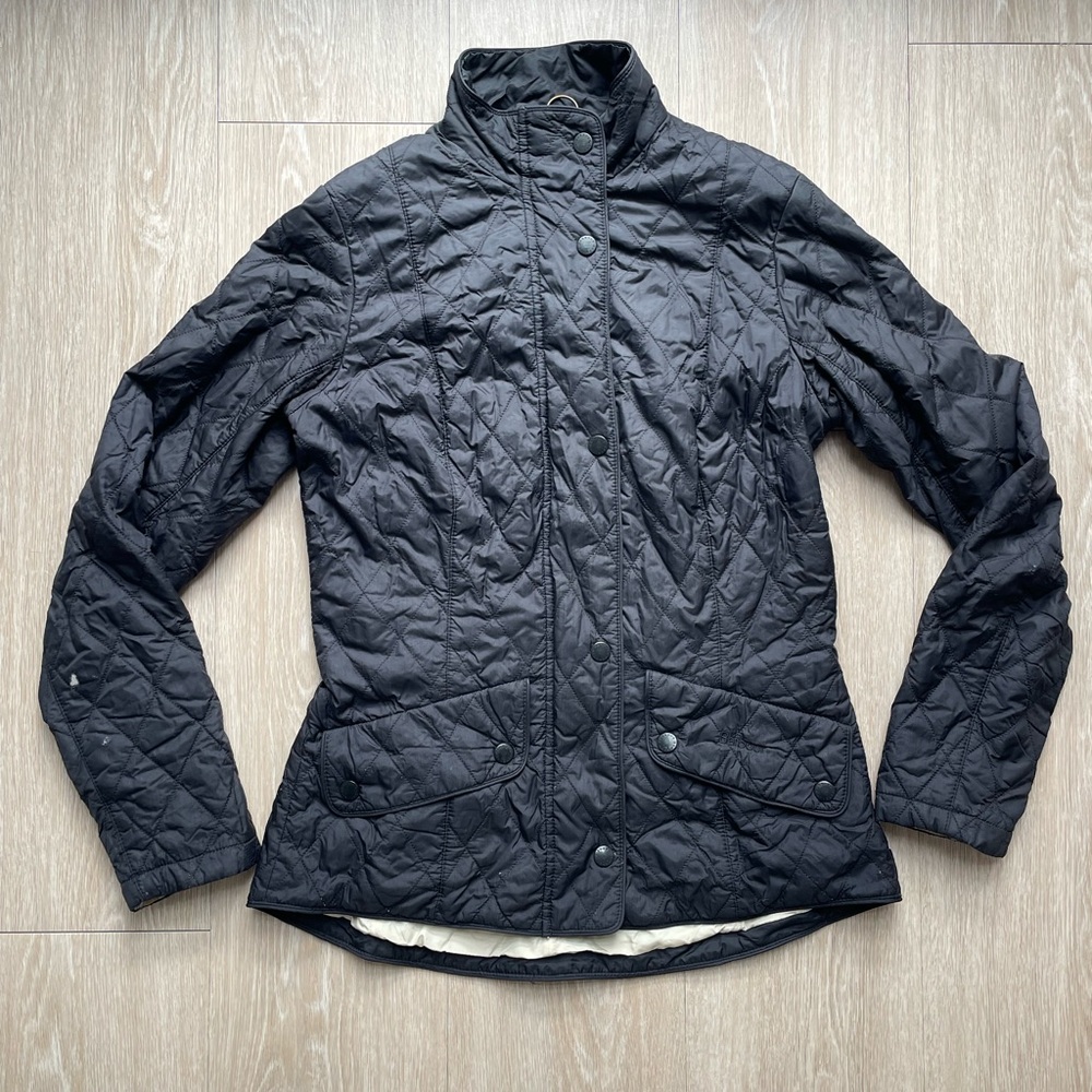Barbour Quilted Zippered Jacket Size Small